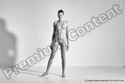 Nude Gymnastic poses Woman White Moving poses Athletic long brown Dynamic poses Pinup